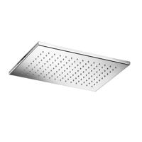 Hoofddouche Hotbath Mate 26x39 cm Rechthoek Opbouw Geborsteld Nikkel - thumbnail