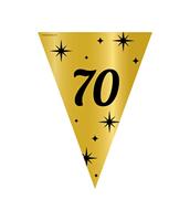 Classy Vlaggenlijn 70 Jaar Zwart/Goud (10m) - thumbnail