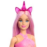 Mattel Dreamtopia - Eenhoornpop met roze haar en kleurrijke outfit - thumbnail