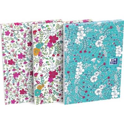 Oxford Floral softcover notitieblok, ft A6, 80 vel, gelijnd, 4 geassorteerde designs