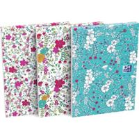 Oxford Floral softcover notitieblok, ft A6, 80 vel, gelijnd, 4 geassorteerde designs - thumbnail