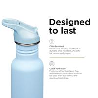 Klean Kanteen Drinkfles - classic narrow - sportdop met flip - clear sky - 532 ml - thumbnail