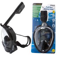 SportX Snorkelmasker volgelaat maat S/M zwart 2000016 - thumbnail