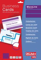 Decadry visitekaarten MicroLine ft 85 x 54 mm, 185 g/m², 500 kaartjes - thumbnail