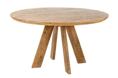 Ronde eettafel ART WOOD 140cm bruin massief mangohout - 45758