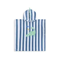 Swim Essentials Strandponcho Blauw Wit Dino - thumbnail