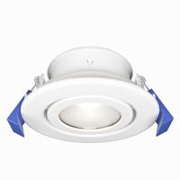 Lima - LED Inbouwspot - Kantelbaar armatuur - Diameter 85mm - GU10 Fitting incl. lamphouder - IP65 voor binnen,buiten en badkamer - Rond - Wit - thumbnail