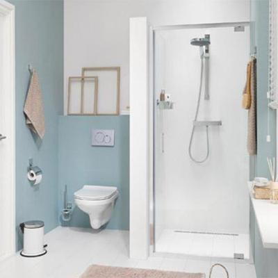 Douchedeur Sealskin Get Wet Compact Nisdeur Swingdeur 80x195cm Chroom/Zilver Hoogglans Helder Glas