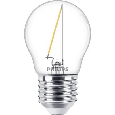 Philips LED 76425800 LED-lamp Energielabel F (A - G) E27 Kogel 1.4 W = 15 W Warmwit (Ø x l) 4.5 cm x 7.8 cm 1 stuk(s)
