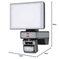 Verbind WIFI LED-schijnwerper met bewegingssensor WF 2050 P / LED-beveiligingslamp 20W Regelbaar via gratis app - thumbnail