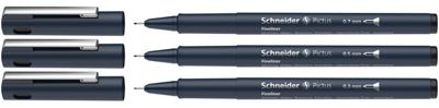 3 Fineliners Schneider Pictus zwart 3 Fineliners Schneider Pictus zwart