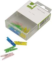 Q-CONNECT wasknijper, mini, 25 mm, doos van 20 stuks - thumbnail