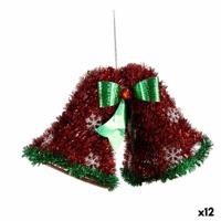 Kerstversiering Krist+ Wit Rood Groen Polypropyleen PET (Afzuig)kappen 21 x 14 x 10 cm Hanger Klatergoud (12 Stuks) - thumbnail
