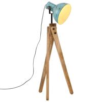 VidaXL Vloerlamp 25 w e27 45x45x120 cm verweerd blauw - thumbnail
