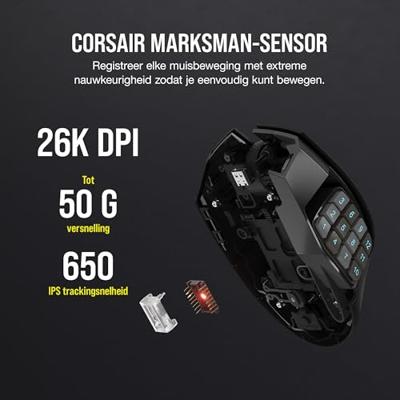 Corsair Scimitar Elite Wireless MMO-gamingmuis