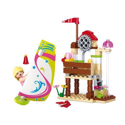 Sluban Windsurfer Paradies (Girl's Dream) bouwstenen set Sluban Windsurfer Paradies (Girl's Dream) bouwstenen set