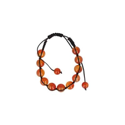 Carneool Shamballa Armband (10 mm)