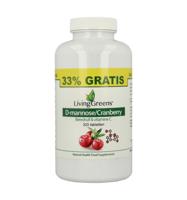Livinggreens Cranberry D-Mannose voordeelverpakking 320 Tabletten - thumbnail