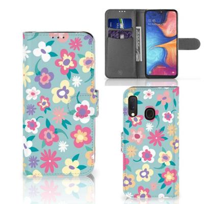 Samsung Galaxy A20e Hoesje Flower Power Samsung Galaxy A20e Hoesje Flower Power