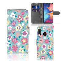 Samsung Galaxy A20e Hoesje Flower Power - thumbnail
