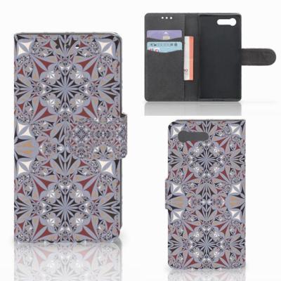 Sony Xperia X Compact | Bookcase | Flower Tiles Sony Xperia X Compact | Bookcase | Flower Tiles