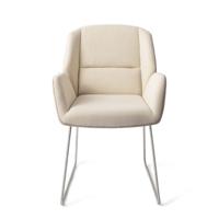 Jesper Home Eetkamerstoel 'Myoko' Slide Steel, kleur Sandy Hill - thumbnail