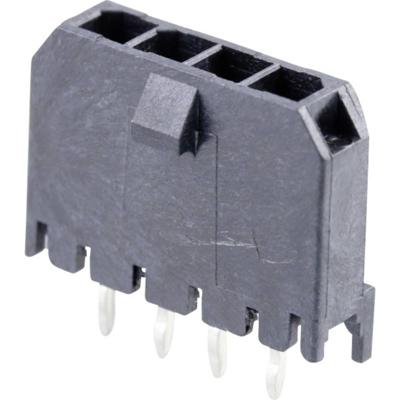 Molex 436500415 Male header, inbouw (standaard) Totaal aantal polen: 4 Rastermaat: 3 mm Inhoud: 1 stuk(s) Tray