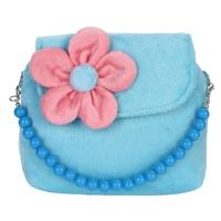 3 STKS mode schoudertas kinderen meisjes prinses bloem Messenger handtas mooie portemonnees (blauw) - thumbnail