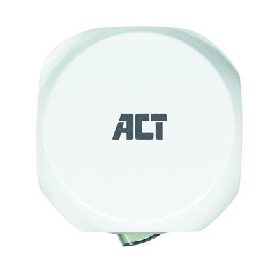 ACT AC2410 Vierkante stekkerdoos (PDU)/Powerblok | 3 Sockets Type F | 3 USB-A poorten | Wit