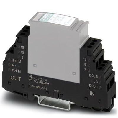 Phoenix Contact 2920010 PT 1X2-BE/FM Overspanningsveilige sokkel Set van 10 stuks Overspanningsbeveiliging voor: Verdeelkast 10 stuk(s) Phoenix Contact 2920010 PT 1X2-BE/FM Overspanningsveilige sokkel Set van 10 stuks Overspanningsbeveiliging voor: Verdeelkast 10 stuk(s)