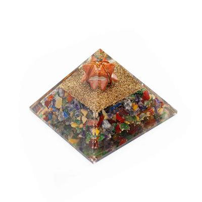 Orgonite Piramide Chakra/ Jaspis - Jaspis Merkaba - (70 mm)