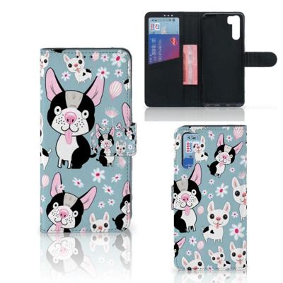 OPPO A91 | Reno3 | Telefoonhoesje | Met pasjeshouder | Hondjes