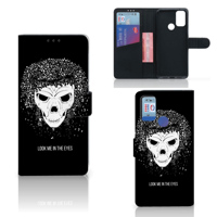 Telefoonhoesje met Naam Alcatel 1S (2021) Skull Hair - thumbnail