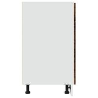 Onderkast met lade 80x46x81,5 cm bewerkt hout oud houtkleurig - thumbnail