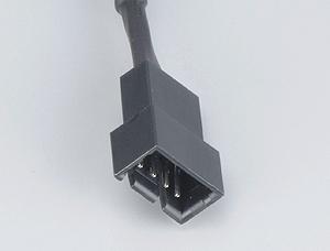 PC-ventilator Verlengkabel [1x PC-ventilatorstekker 4-polig - 1x PC-ventilatorbus 4-polig] 0.30 m Zwart Akasa