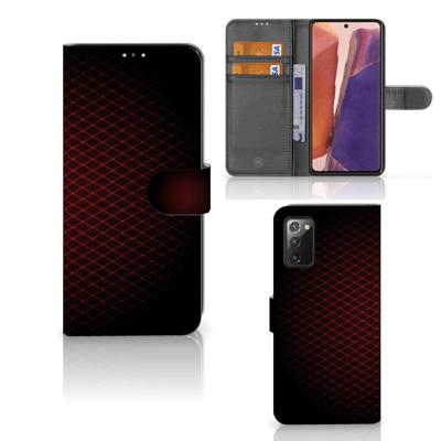 Samsung Galaxy Note 20 | Telefoon Hoesje | Geruit Rood Samsung Galaxy Note 20 | Telefoon Hoesje | Geruit Rood