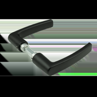 AMI Deurkruk 332/125 Deurdikte 38/42 Zwart 9005 Str - 739060 - thumbnail