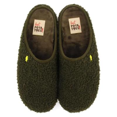 Hot Potatoes Antwerp Pantoffel Heren Khaki 44 Hot Potatoes Antwerp Pantoffel Heren Khaki 44