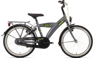 Bikefun Kinderfiets urban city 20 inch met remnaaf - titanium