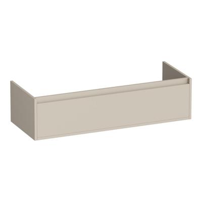 Brauer Hope - Onderkast - 120 cm - met 1 Softclose Lade Greeploos en 1 Sifon Uitsparing - Mat Beige