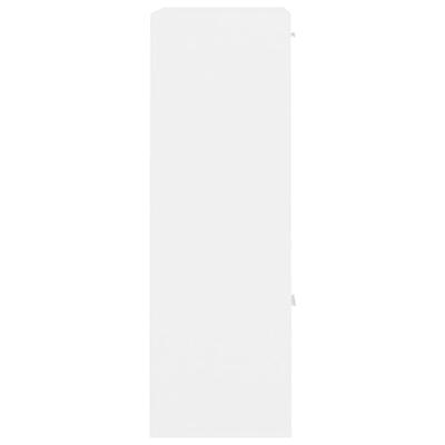 Opbergkast 60x29,5x90 cm bewerkt hout wit