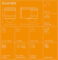 Steinel 602710 PIR-bewegingsmelder Opbouw (op muur) 240 ° Relais Zwart IP54 - thumbnail