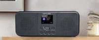 Muse M-122 DBT - DAB radio en wekkerradio met dubbel alarm (FM, DAB, DAB+, Bluetooth, AUX-ingang, hoofdtelefoonaansluiting), zwart - thumbnail