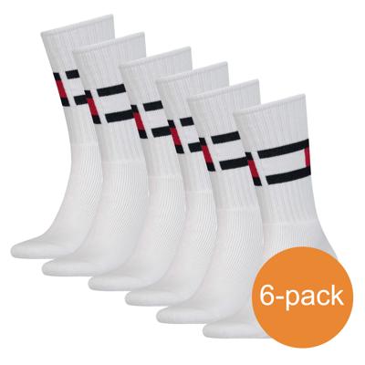 Tommy Hilfiger Sokken 6-pack Flag Dark White-35/38