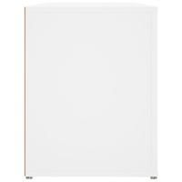 Schoenenrek 100x35x45 cm bewerkt hout wit - thumbnail