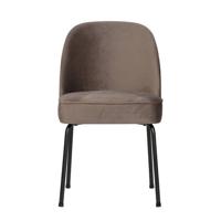 BePureHome Eetkamerstoel 'Vogue' Velvet, kleur Nougat - thumbnail