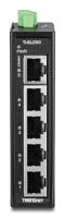 TRENDnet TI-ELC50 5-poorts Ethernet Mini Switch Industrieel DIN-Rail - thumbnail