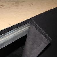 Adam Hall zwart podiumrok met klittenband 80cm x 2m - thumbnail