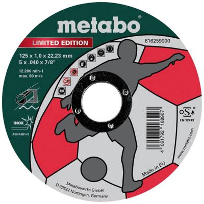 Metabo 616259000 Doorslijpschijf recht 125 mm 1 stuk(s)