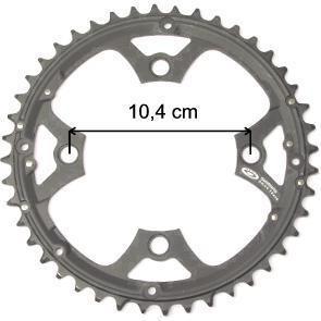 Shimano Deore FC-M480 Kettingblad 8V 44T - Zwart Shimano Deore FC-M480 Kettingblad 8V 44T - Zwart